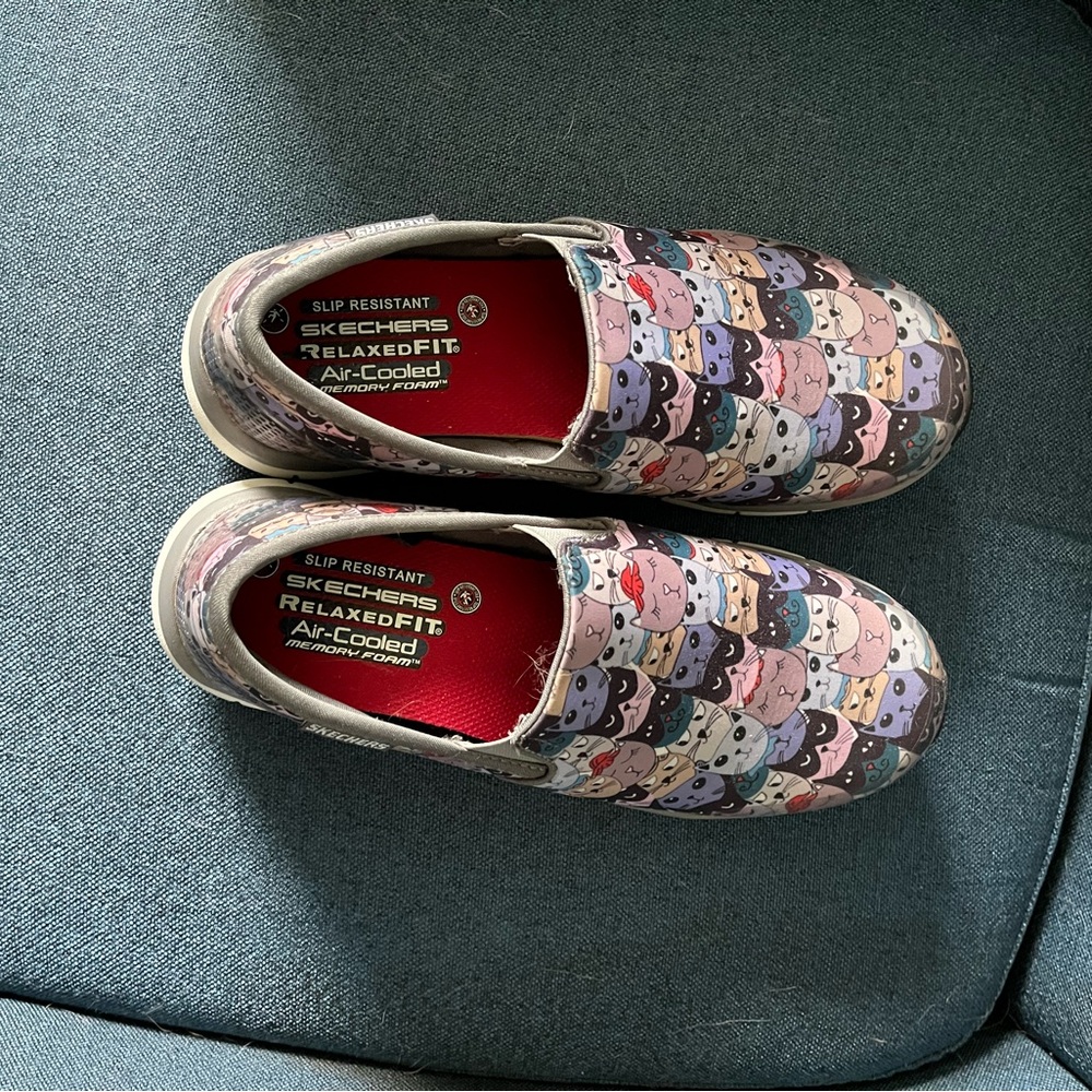 Sketchers Work Slip Resistant Air Cooled Cat Sneaker